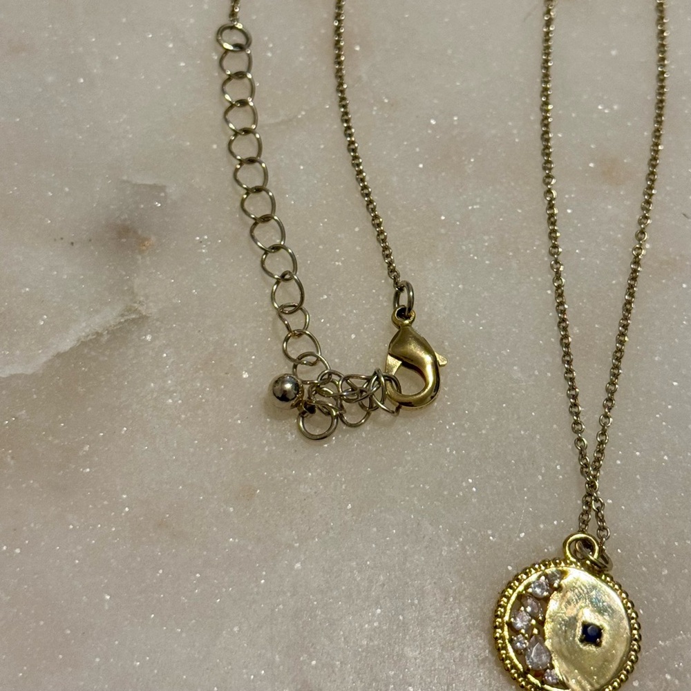 Gold Moon Pendant Necklace Rocksbox - Picture 3 of 3